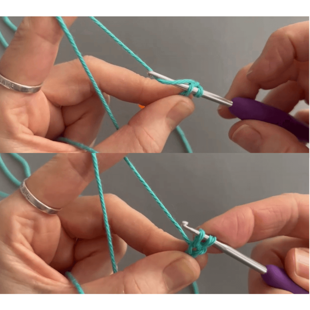 crocheting your first row for beginners