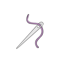 yarn needle used for weaving in crochet ends